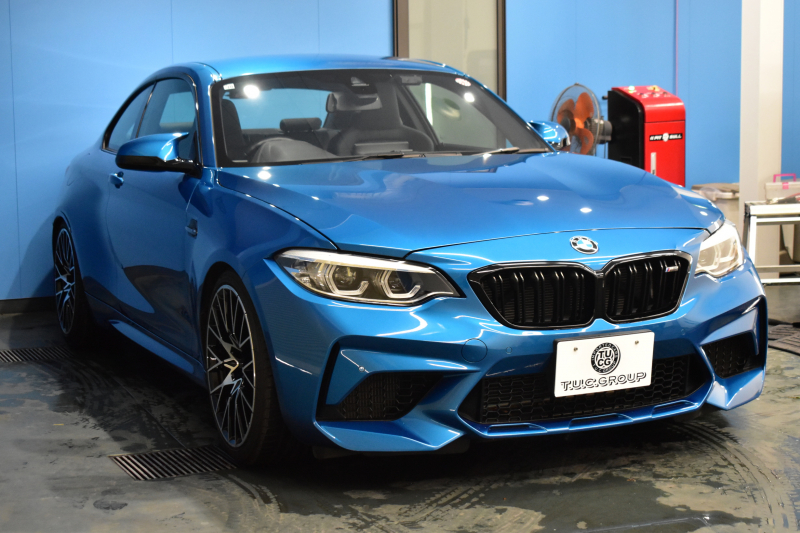 BMW Mシリーズ M2 ｺﾝﾍﾟﾃｨｼｮﾝ MDCT 7速DCT LCI後期 ｺﾝﾍﾟﾃｨｼｮﾝ専用410馬力ｴﾝｼﾞﾝ  KW車高調 ﾍｷｻｺﾞﾅﾙLEDﾍｯﾄﾞﾗｲﾄ&ﾃｰﾙ ﾋｰﾀｰ付黒革 harman/kardon ﾀｯﾁﾊﾟﾈﾙHDDﾅﾋﾞBｶﾒﾗ 専用19AW 車線逸脱&歩行者警告 衝突軽減ﾌﾞﾚｰｷ ｶｰﾎﾞﾝｲﾝﾃﾘｱ Mｼｰﾄﾍﾞﾙﾄ  2年保証