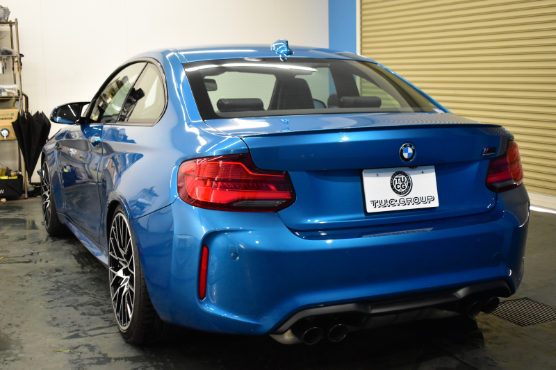 BMW Mシリーズ M2 ｺﾝﾍﾟﾃｨｼｮﾝ MDCT 7速DCT LCI後期 ｺﾝﾍﾟﾃｨｼｮﾝ専用410馬力ｴﾝｼﾞﾝ  KW車高調 ﾍｷｻｺﾞﾅﾙLEDﾍｯﾄﾞﾗｲﾄ&ﾃｰﾙ ﾋｰﾀｰ付黒革 harman/kardon ﾀｯﾁﾊﾟﾈﾙHDDﾅﾋﾞBｶﾒﾗ 専用19AW 車線逸脱&歩行者警告 衝突軽減ﾌﾞﾚｰｷ ｶｰﾎﾞﾝｲﾝﾃﾘｱ Mｼｰﾄﾍﾞﾙﾄ  2年保証