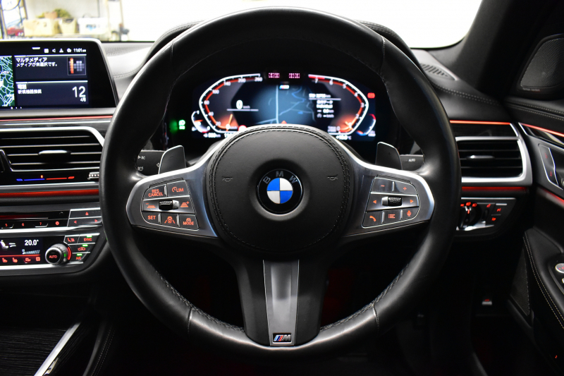 BMW 7シリーズ 740i Mｽﾎﾟｰﾂ LCI後期 3Dﾃﾞｻﾞｲﾝｴｱﾛ ｻﾝﾙｰﾌ BMWﾚｰｻﾞｰLED 全席ﾋｰﾀｰ&ﾍﾞﾝﾁﾚｰｼｮﾝ付黒革 ACC HUD ﾊｰﾏﾝｶｰﾄﾞﾝ BMWﾗｲﾌﾞｺｯｸﾋﾟｯﾄ ﾀｯﾁﾊﾟﾈﾙﾅﾋﾞ3Dﾋﾞｭｰ ﾌﾙｾｸﾞ 液晶ﾒｰﾀｰ 20AW 車線変更&車線逸脱&歩行者警告 衝突軽減ﾌﾞﾚｰｷ 2年保証