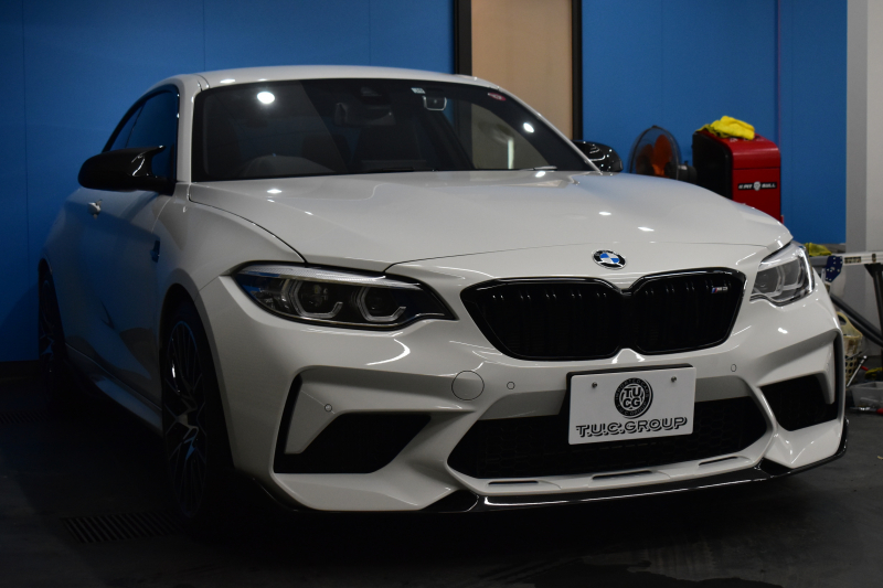 BMW Mシリーズ M2 ｺﾝﾍﾟﾃｨｼｮﾝ MDCT 7速DCT LCI後期 ﾍｷｻｺﾞﾅﾙLEDﾍｯﾄﾞﾗｲﾄ&ﾃｰﾙ ﾋｰﾀｰ付黒革 harman/kardon ﾀｯﾁﾊﾟﾈﾙHDDﾅﾋﾞBｶﾒﾗ 19AW 車線逸脱&歩行者警告 衝突軽減ﾌﾞﾚｰｷ ｶｰﾎﾞﾝｲﾝﾃﾘｱ Mｼｰﾄﾍﾞﾙﾄ  2年保証