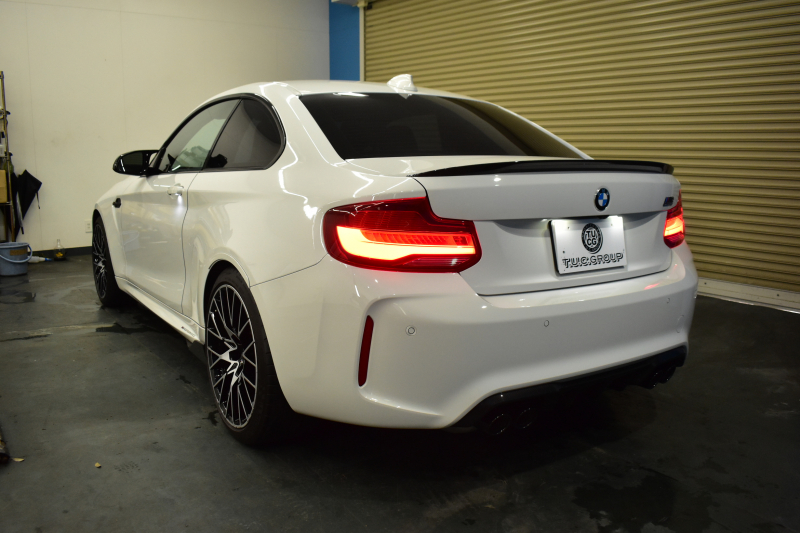 BMW Mシリーズ M2 ｺﾝﾍﾟﾃｨｼｮﾝ MDCT 7速DCT LCI後期 ﾍｷｻｺﾞﾅﾙLEDﾍｯﾄﾞﾗｲﾄ&ﾃｰﾙ ﾋｰﾀｰ付黒革 harman/kardon ﾀｯﾁﾊﾟﾈﾙHDDﾅﾋﾞBｶﾒﾗ 19AW 車線逸脱&歩行者警告 衝突軽減ﾌﾞﾚｰｷ ｶｰﾎﾞﾝｲﾝﾃﾘｱ Mｼｰﾄﾍﾞﾙﾄ  2年保証