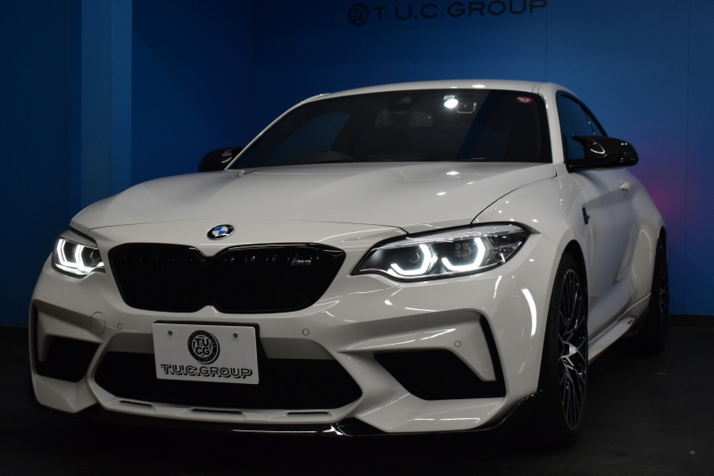 BMW Mシリーズ M2 ｺﾝﾍﾟﾃｨｼｮﾝ MDCT 7速DCT LCI後期 ﾍｷｻｺﾞﾅﾙLEDﾍｯﾄﾞﾗｲﾄ&ﾃｰﾙ ﾋｰﾀｰ付黒革 harman/kardon ﾀｯﾁﾊﾟﾈﾙHDDﾅﾋﾞBｶﾒﾗ 19AW 車線逸脱&歩行者警告 衝突軽減ﾌﾞﾚｰｷ ｶｰﾎﾞﾝｲﾝﾃﾘｱ Mｼｰﾄﾍﾞﾙﾄ  2年保証