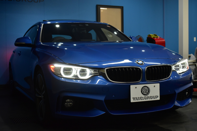 BMW 4シリーズ 440iｸﾞﾗﾝｸｰﾍﾟ Mｽﾎﾟｰﾂ 変更後326馬力ｴﾝｼﾞﾝ ﾌｧｽﾄﾄﾗｯｸ&ｱﾄﾞﾊﾞﾝｽﾄﾞｱｸﾃｨﾌﾞｾｰﾌﾃｨｰP  ｻﾝﾙｰﾌ 追従ACC LEDﾍｯﾄﾞﾗｲﾄ HUD ﾋｰﾀｰ付黒革 可変Mｻｽ Mｽﾎﾟｰﾂﾌﾞﾚｰｷ 19AW 車線変更＆逸脱&歩行者警告 ﾀｯﾁﾊﾟｯﾄﾞﾅﾋﾞ ﾌﾙｾｸﾞ Bｶﾒﾗ 2年保証