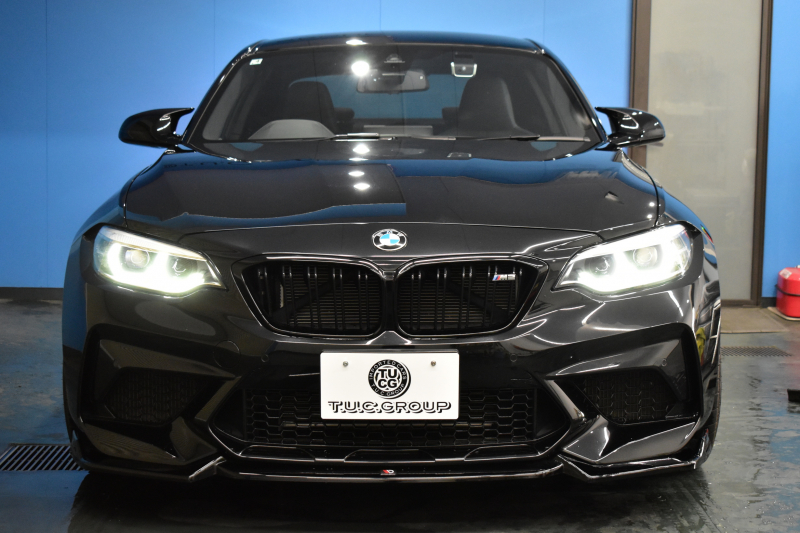 BMW Mシリーズ M2 ｺﾝﾍﾟﾃｨｼｮﾝ MDCT 7速DCT LCI後期 ｺﾝﾍﾟﾃｨｼｮﾝ専用410馬力ｴﾝｼﾞﾝ ﾍｷｻｺﾞﾅﾙLEDﾍｯﾄﾞﾗｲﾄ&ﾃｰﾙ ﾋｰﾀｰ付黒革 ﾀｯﾁﾊﾟﾈﾙHDDﾅﾋﾞBｶﾒﾗ 専用19AW 車線逸脱&歩行者警告 衝突軽減ﾌﾞﾚｰｷ ｶｰﾎﾞﾝｲﾝﾃﾘｱ Mｼｰﾄﾍﾞﾙﾄ 2年保証