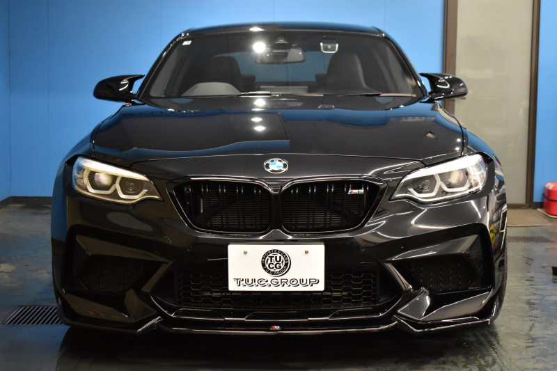 BMW Mシリーズ M2 ｺﾝﾍﾟﾃｨｼｮﾝ MDCT 7速DCT LCI後期 ｺﾝﾍﾟﾃｨｼｮﾝ専用410馬力ｴﾝｼﾞﾝ ﾍｷｻｺﾞﾅﾙLEDﾍｯﾄﾞﾗｲﾄ&ﾃｰﾙ ﾋｰﾀｰ付黒革 ﾀｯﾁﾊﾟﾈﾙHDDﾅﾋﾞBｶﾒﾗ 専用19AW 車線逸脱&歩行者警告 衝突軽減ﾌﾞﾚｰｷ ｶｰﾎﾞﾝｲﾝﾃﾘｱ Mｼｰﾄﾍﾞﾙﾄ 2年保証