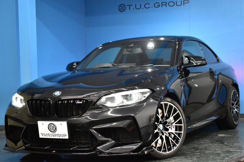 BMW Mシリーズ M2 ｺﾝﾍﾟﾃｨｼｮﾝ MDCT 7速DCT LCI後期 ｺﾝﾍﾟﾃｨｼｮﾝ専用410馬力ｴﾝｼﾞﾝ ﾍｷｻｺﾞﾅﾙLEDﾍｯﾄﾞﾗｲﾄ&ﾃｰﾙ ﾋｰﾀｰ付黒革 ﾀｯﾁﾊﾟﾈﾙHDDﾅﾋﾞBｶﾒﾗ 専用19AW 車線逸脱&歩行者警告 衝突軽減ﾌﾞﾚｰｷ ｶｰﾎﾞﾝｲﾝﾃﾘｱ Mｼｰﾄﾍﾞﾙﾄ 2年保証