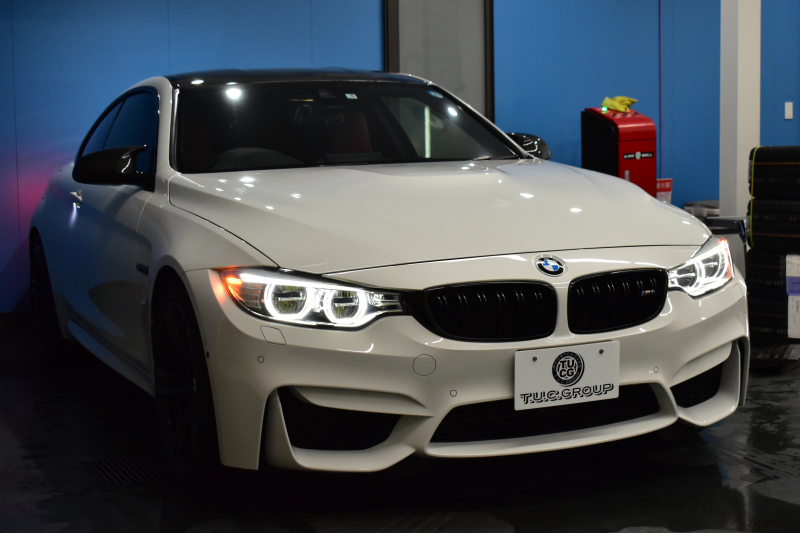 BMW Mシリーズ M4ｸｰﾍﾟ MDCT 7速DCT OPｱﾀﾞﾌﾟﾃｨﾌﾞMｻｽﾍﾟﾝｼｮﾝ harman/kardon ﾋｰﾀｰ付赤革 HUD ｱﾀﾞﾌﾟﾃｨﾌﾞLEDﾍｯﾄﾞﾗｲﾄ 19AW 衝突軽減ﾌﾞﾚｰｷ 車線逸脱&歩行者警告  ﾀｯﾁﾊﾟｯﾄﾞHDDﾅﾋﾞﾌﾙｾｸﾞBｶﾒﾗ 前後PDC 2年保証