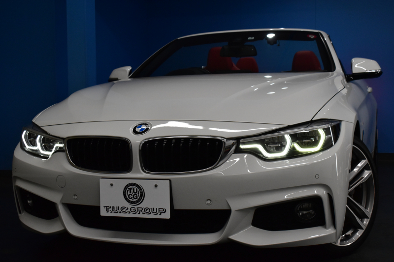 BMW 4シリーズ 440i ｶﾌﾞﾘｵﾚ Mｽﾎﾟｰﾂ LCI後期 ﾍｷｻｺﾞﾅﾙLEDﾍｯﾄﾞﾗｲﾄ&ﾃｰﾙ 追従ACC HUD 直6ﾀｰﾎﾞ ﾋｰﾀｰ付赤革 液晶ﾒｰﾀｰ harman/kardon ｴｱｶﾗｰ 車線変更&逸脱&歩行者&衝突警告 衝突軽減B 19AW ﾀｯﾁﾊﾟﾈﾙHDDﾅﾋﾞ ﾌﾙｾｸﾞTOPﾋﾞｭｰ 2年保証