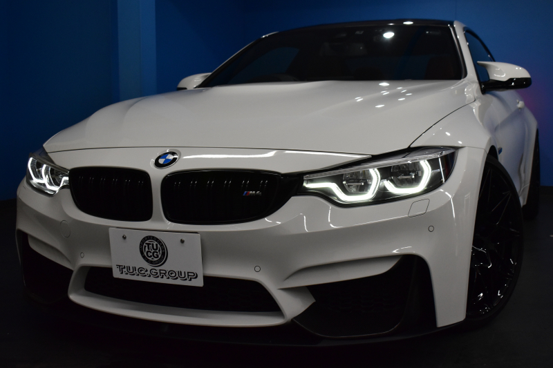 BMW Mシリーズ M4ｸｰﾍﾟ ｺﾝﾍﾟﾃｨｼｮﾝ 450馬力 LCI後期 ｱﾀﾞﾌﾟﾃｨﾌﾞMｻｽ ﾍｷｻｺﾞﾅﾙLED&ﾃｰﾙ 7速DCT Mﾊﾟﾌｫｰﾏﾝｽｴｱﾛ 3Dﾃﾞｻﾞｲﾝｶｰﾎﾞﾝﾘｱﾃﾞｨﾌｭｰｻﾞｰ 専用鍛造20AW 専用軽量ﾋｰﾀｰ付赤革 車線変更＆逸脱＆歩行者警告 ﾀｯﾁﾊﾟﾈﾙﾅﾋﾞBｶﾒﾗ ﾊｰﾏﾝｶｰﾄﾞﾝ  2年保証