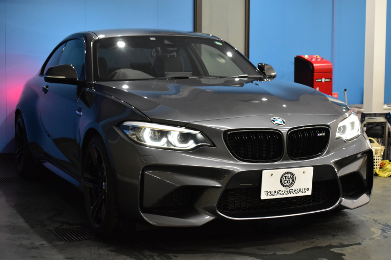 BMW Mシリーズ M2 6速MT LCI後期 ﾋｰﾀｰ付黒革 ｱﾀﾞﾌﾟﾃｨﾌﾞﾍｷｻｺﾞﾅﾙLEDﾍｯﾄﾞﾗｲﾄ&ﾃｰﾙ  ﾀｯﾁﾊﾟﾈﾙHDDﾅﾋﾞ Bｶﾒﾗ ﾘｱPDC 19AW 車線逸脱&歩行者警告 衝突軽減ﾌﾞﾚｰｷ ｶｰﾎﾞﾝｲﾝﾃﾘｱ  ﾌﾞﾗｯｸｸﾞﾘﾙ iｽﾄｯﾌﾟ ｽﾏｰﾄｷｰ 2年保証
