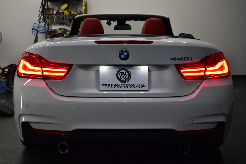 BMW 4シリーズ 440i ｶﾌﾞﾘｵﾚ Mｽﾎﾟｰﾂ LCI後期 ﾍｷｻｺﾞﾅﾙLEDﾍｯﾄﾞﾗｲﾄ&ﾃｰﾙ 追従ACC HUD 直6ﾀｰﾎﾞ ﾋｰﾀｰ付赤革 液晶ﾒｰﾀｰ harman/kardon ｴｱｶﾗｰ 車線変更&逸脱&歩行者&衝突警告 衝突軽減B 19AW ﾀｯﾁﾊﾟﾈﾙHDDﾅﾋﾞ ﾌﾙｾｸﾞ 2年保証