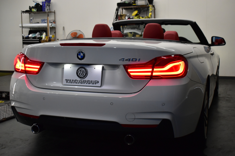 BMW 4シリーズ 440i ｶﾌﾞﾘｵﾚ Mｽﾎﾟｰﾂ LCI後期 ﾍｷｻｺﾞﾅﾙLEDﾍｯﾄﾞﾗｲﾄ&ﾃｰﾙ 追従ACC HUD 直6ﾀｰﾎﾞ ﾋｰﾀｰ付赤革 液晶ﾒｰﾀｰ harman/kardon ｴｱｶﾗｰ 車線変更&逸脱&歩行者&衝突警告 衝突軽減B 19AW ﾀｯﾁﾊﾟﾈﾙHDDﾅﾋﾞ ﾌﾙｾｸﾞ 2年保証