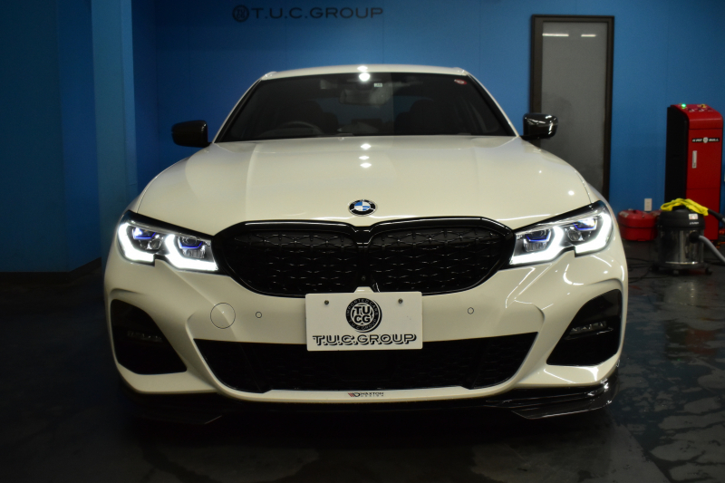BMW 3シリーズ 330i Mｽﾎﾟｰﾂ 高出力 ｲﾉﾍﾞｰｼｮﾝ&ﾊｲﾗｲﾝ&ｺﾝﾌｫｰﾄP ﾚｰｻﾞｰLEDﾗｲﾄ ﾋｰﾀｰ付黒革 ACC HUD ﾚｲｽﾞ19AW ｱｲﾊﾞｯﾊﾀﾞｳﾝｻｽ Mｽﾎﾟｰﾂﾌﾞﾚｰｷ ﾊﾟｰｷﾝｸﾞｱｼｽﾄ+ 全周囲ｶﾒﾗ ｼﾞｪｽﾁｬｰC対応ﾀｯﾁﾊﾟﾈﾙﾅﾋﾞ ｱｯﾌﾟﾙｶｰﾌﾟﾚｲ  2年保証
