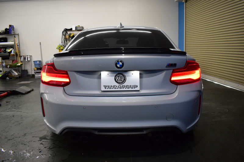 BMW Mシリーズ M2 ｺﾝﾍﾟﾃｨｼｮﾝ 6速MT LCI後期 ｺﾝﾍﾟﾃｨｼｮﾝ専用410馬力ｴﾝｼﾞﾝ LEDﾍｯﾄﾞﾗｲﾄ&ﾃｰﾙ OHLINS車高調 ﾋｰﾀｰ付黒革 ﾀｯﾁﾊﾟﾈﾙHDDﾅﾋﾞBｶﾒﾗ 専用19AW 車線逸脱&歩行者警告 衝突軽減B ｶｰﾎﾞﾝｲﾝﾃﾘｱ Mｼｰﾄﾍﾞﾙﾄ  2年保証