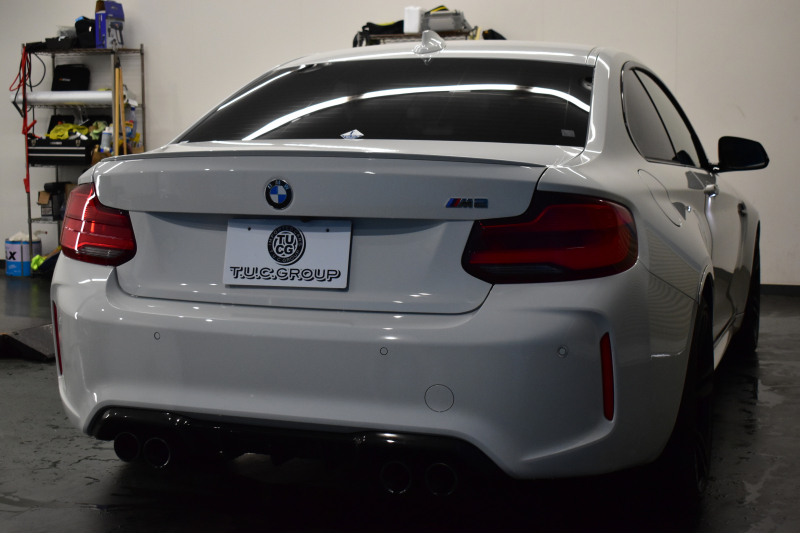 BMW Mシリーズ M2 MDCT 7速DCT LCI後期 ﾋｰﾀｰ付黒革 LEDﾍｯﾄﾞﾗｲﾄ&ﾃｰﾙ Mperformanceｶｽﾀﾑ ﾀｯﾁﾊﾟﾈﾙHDDﾅﾋﾞ Bｶﾒﾗ ﾘｱPDC 19AW 車線逸脱&歩行者警告 衝突軽減ﾌﾞﾚｰｷ ｶｰﾎﾞﾝｲﾝﾃﾘｱ 2年保証