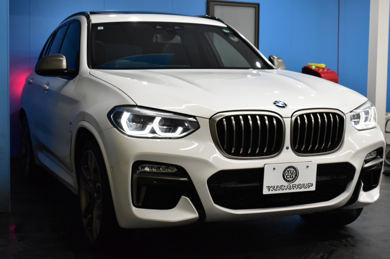 BMW X3 M40d ｾﾚｸﾄ&ﾊｲﾗｲﾝﾊﾟｯｹｰｼﾞ 326馬力 ﾊﾟﾉﾗﾏｻﾝﾙｰﾌ 全席ﾋｰﾀｰ付黒革 ﾊｰﾏﾝｶｰﾄﾞﾝ 21AW 追従ACC HUD ｽﾃｱﾘﾝｸﾞｻﾎﾟｰﾄ ﾀｯﾁﾊﾟﾈﾙﾅﾋﾞ ﾌﾙｾｸﾞ 全周囲ｶﾒﾗ3Dﾋﾞｭｰ LEDﾍｯﾄﾞﾗｲﾄ 電動Rｹﾞｰﾄ ﾜｲﾔﾚｽ充電 液晶ﾒｰﾀｰ 2年保証