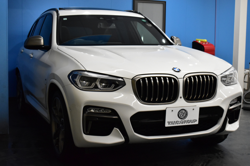 BMW X3 M40d ｾﾚｸﾄ&ﾊｲﾗｲﾝﾊﾟｯｹｰｼﾞ 326馬力 ﾊﾟﾉﾗﾏｻﾝﾙｰﾌ 全席ﾋｰﾀｰ付黒革 ﾊｰﾏﾝｶｰﾄﾞﾝ 21AW 追従ACC HUD ｽﾃｱﾘﾝｸﾞｻﾎﾟｰﾄ ﾀｯﾁﾊﾟﾈﾙﾅﾋﾞ ﾌﾙｾｸﾞ 全周囲ｶﾒﾗ3Dﾋﾞｭｰ LEDﾍｯﾄﾞﾗｲﾄ 電動Rｹﾞｰﾄ ﾜｲﾔﾚｽ充電 液晶ﾒｰﾀｰ 2年保証