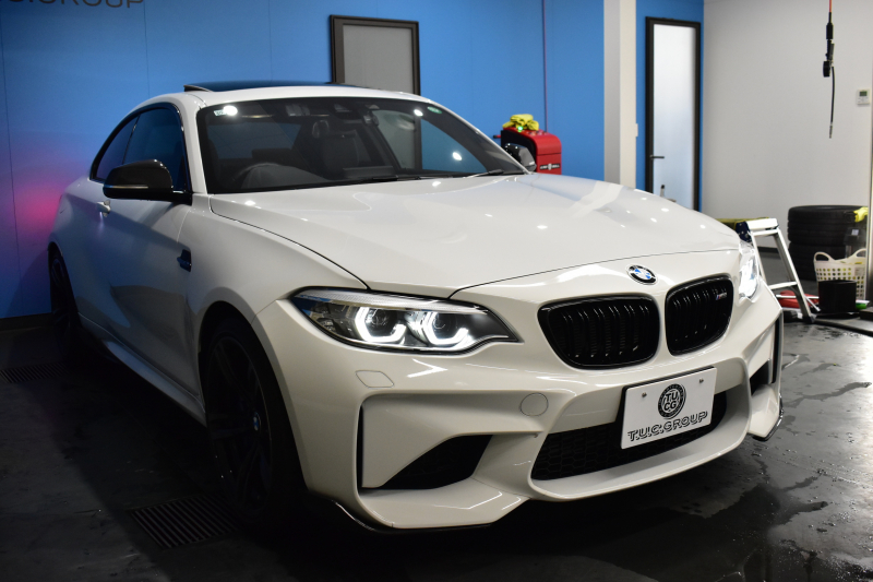 BMW Mシリーズ M2 6速MT LCI後期 ｾﾚｸﾄP ｻﾝﾙｰﾌ ﾋｰﾀｰ付黒革 LEDﾍｯﾄﾞﾗｲﾄ&ﾃｰﾙ ﾀｯﾁﾊﾟﾈﾙHDDﾅﾋﾞ Bｶﾒﾗ ﾘｱPDC 19AW 車線逸脱&歩行者警告 衝突軽減ﾌﾞﾚｰｷ ｶｰﾎﾞﾝｲﾝﾃﾘｱ ｶｰﾎﾞﾝﾄﾗﾝｸｽﾎﾟｲﾗｰ iｽﾄｯﾌﾟ ｽﾏｰﾄｷｰ 2年保証