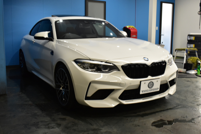 BMW Mシリーズ M2 ｺﾝﾍﾟﾃｨｼｮﾝ MDCT 7速DCT LCI後期 ｾﾚｸﾄP ｻﾝﾙｰﾌ Mperformanceｽﾃｱﾘﾝｸﾞ ﾊｰﾏﾝｶｰﾄﾞﾝ 専用410馬力ｴﾝｼﾞﾝ LEDﾍｯﾄﾞﾗｲﾄ&ﾃｰﾙ ﾋｰﾀｰ付黒革 ﾀｯﾁﾊﾟﾈﾙHDDﾅﾋﾞBｶﾒﾗ 19AW 衝突軽減B ｶｰﾎﾞﾝｲﾝﾃﾘｱ Mｼｰﾄﾍﾞﾙﾄ 2年保証