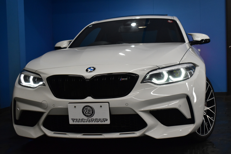 BMW Mシリーズ M2 ｺﾝﾍﾟﾃｨｼｮﾝ MDCT 7速DCT LCI後期 ｾﾚｸﾄP ｻﾝﾙｰﾌ Mperformanceｽﾃｱﾘﾝｸﾞ ﾊｰﾏﾝｶｰﾄﾞﾝ 専用410馬力ｴﾝｼﾞﾝ LEDﾍｯﾄﾞﾗｲﾄ&ﾃｰﾙ ﾋｰﾀｰ付黒革 ﾀｯﾁﾊﾟﾈﾙHDDﾅﾋﾞBｶﾒﾗ 19AW 衝突軽減B ｶｰﾎﾞﾝｲﾝﾃﾘｱ Mｼｰﾄﾍﾞﾙﾄ 2年保証