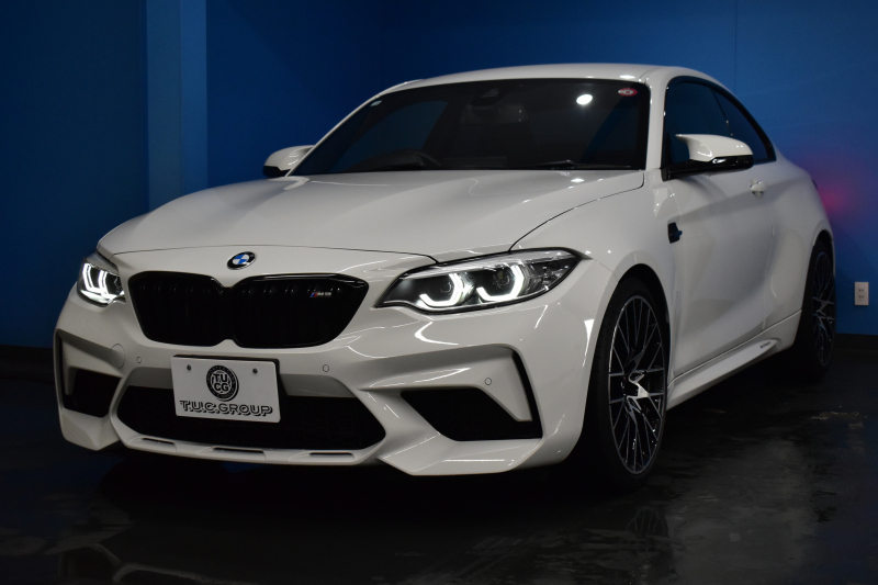 BMW Mシリーズ M2 ｺﾝﾍﾟﾃｨｼｮﾝ MDCT 7速DCT LCI後期  ﾊｰﾏﾝｶｰﾄﾞﾝ 専用410馬力ｴﾝｼﾞﾝ LEDﾍｯﾄﾞﾗｲﾄ&ﾃｰﾙ ﾋｰﾀｰ付黒革 ﾀｯﾁﾊﾟﾈﾙHDDﾅﾋﾞBｶﾒﾗ 19AW 衝突軽減B 車線逸脱＆歩行者警告 ｶｰﾎﾞﾝｲﾝﾃﾘｱ Mｼｰﾄﾍﾞﾙﾄ 2年保証