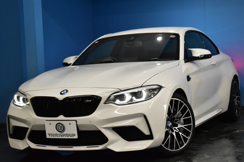 BMW Mシリーズ M2 ｺﾝﾍﾟﾃｨｼｮﾝ MDCT 7速DCT LCI後期  ﾊｰﾏﾝｶｰﾄﾞﾝ 専用410馬力ｴﾝｼﾞﾝ LEDﾍｯﾄﾞﾗｲﾄ&ﾃｰﾙ ﾋｰﾀｰ付黒革 ﾀｯﾁﾊﾟﾈﾙHDDﾅﾋﾞBｶﾒﾗ 19AW 衝突軽減B 車線逸脱＆歩行者警告 ｶｰﾎﾞﾝｲﾝﾃﾘｱ Mｼｰﾄﾍﾞﾙﾄ 2年保証