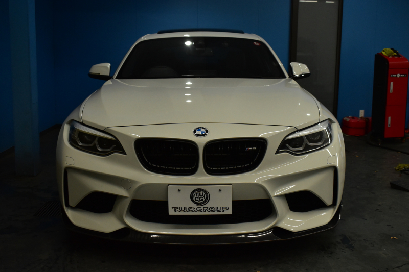 BMW Mシリーズ M2 MDCT 7速DCT LCI後期 ｾﾚｸﾄP ｻﾝﾙｰﾌ ﾊｰﾏﾝｶｰﾄﾞﾝ ﾌﾙｾｸﾞTV ﾋｰﾀｰ付黒革 LEDﾍｯﾄﾞﾗｲﾄ&ﾃｰﾙ ﾀｯﾁﾊﾟﾈﾙHDDﾅﾋﾞ Bｶﾒﾗ ﾘｱPDC 19AW 車線逸脱&歩行者警告 衝突軽減ﾌﾞﾚｰｷ ｶｰﾎﾞﾝｲﾝﾃﾘｱ 2年保証