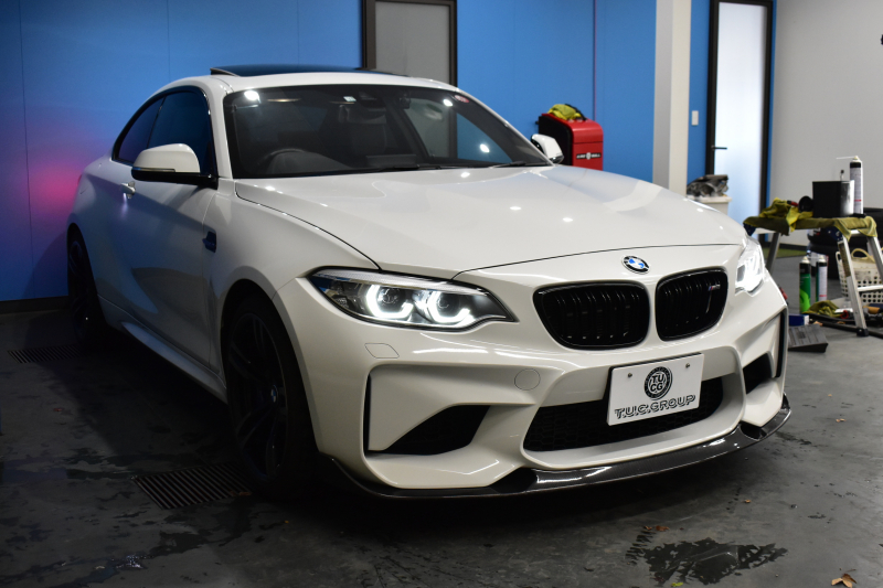 BMW Mシリーズ M2 MDCT 7速DCT LCI後期 ｾﾚｸﾄP ｻﾝﾙｰﾌ ﾊｰﾏﾝｶｰﾄﾞﾝ ﾌﾙｾｸﾞTV ﾋｰﾀｰ付黒革 LEDﾍｯﾄﾞﾗｲﾄ&ﾃｰﾙ ﾀｯﾁﾊﾟﾈﾙHDDﾅﾋﾞ Bｶﾒﾗ ﾘｱPDC 19AW 車線逸脱&歩行者警告 衝突軽減ﾌﾞﾚｰｷ ｶｰﾎﾞﾝｲﾝﾃﾘｱ 2年保証