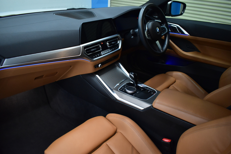 BMW 4シリーズ M440i xDriveｸｰﾍﾟ ﾋｰﾀｰ付茶革Mｽﾎﾟｰﾂｼｰﾄ ｲﾉﾍﾞｰｼｮﾝ&ｺﾝﾌｫｰﾄP ﾚｰｻﾞｰLEDﾍｯﾄﾞﾗｲﾄ ACC HUD Mｽﾎﾟｰﾂﾃﾞﾌ&ﾌﾞﾚｰｷ 可変Mｻｽ ﾗｲﾌﾞｺｯｸﾋﾟｯﾄ全周囲ｶﾒﾗ Pｱｼｽﾄ LCW Apple Car Play ﾌﾙｾｸﾞ harman/kardon 19AW 2年保証
