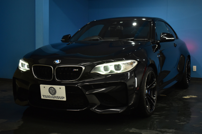 BMW Mシリーズ M2ｸｰﾍﾟ MDCT 7速DCT harman/kardon ﾋｰﾀｰ付黒革 LEDﾘﾝｸﾞｷｾﾉﾝﾍｯﾄﾞﾗｲﾄ ﾀｯﾁﾊﾟｯﾄﾞHDDﾅﾋﾞ 19AW  車線逸脱&歩行者警告 衝突軽減ﾌﾞﾚｰｷ ｶｰﾎﾞﾝｲﾝﾃﾘｱ Bｶﾒﾗ iｽﾄｯﾌﾟ ｽﾏｰﾄｷｰ 2年保証