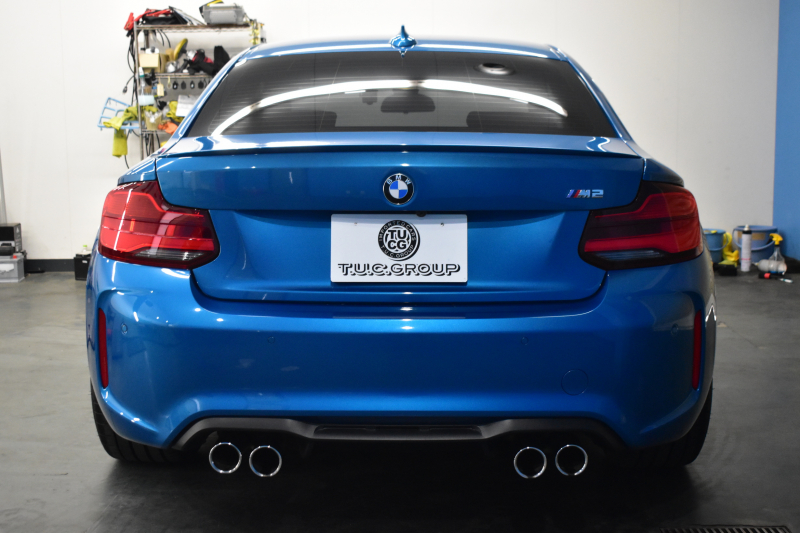 BMW Mシリーズ M2 MDCT 7速DCT LCI後期 ﾋｰﾀｰ付黒革 ﾍｷｻｺﾞﾅﾙLEDﾍｯﾄﾞﾗｲﾄ&ﾃｰﾙ ﾀｯﾁﾊﾟﾈﾙHDDﾅﾋﾞ Bｶﾒﾗ ﾘｱPDC 19AW 車線逸脱&歩行者警告 衝突軽減ﾌﾞﾚｰｷ ｶｰﾎﾞﾝｲﾝﾃﾘｱ 2年保証