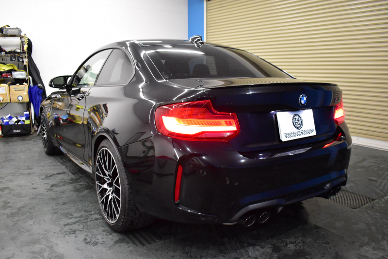 BMW Mシリーズ M2 ｺﾝﾍﾟﾃｨｼｮﾝ MDCT 7速DCT 型式変更後｢2U7230｣ 1ｵｰﾅｰ ﾊｰﾏﾝｶｰﾄﾞﾝ 専用410馬力ｴﾝｼﾞﾝ LEDﾍｯﾄﾞﾗｲﾄ&ﾃｰﾙ ﾋｰﾀｰ付黒革 ﾀｯﾁﾊﾟﾈﾙHDDﾅﾋﾞBｶﾒﾗ 19AW 衝突軽減B 車線逸脱＆歩行者警告 Mｼｰﾄﾍﾞﾙﾄ 2年保証