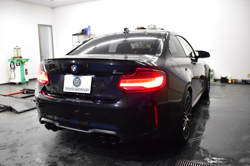 BMW Mシリーズ M2 ｺﾝﾍﾟﾃｨｼｮﾝ MDCT 7速DCT 型式変更後｢2U7230｣ 1ｵｰﾅｰ ﾊｰﾏﾝｶｰﾄﾞﾝ 専用410馬力ｴﾝｼﾞﾝ LEDﾍｯﾄﾞﾗｲﾄ&ﾃｰﾙ ﾋｰﾀｰ付黒革 ﾀｯﾁﾊﾟﾈﾙHDDﾅﾋﾞBｶﾒﾗ 19AW 衝突軽減B 車線逸脱＆歩行者警告 Mｼｰﾄﾍﾞﾙﾄ 2年保証