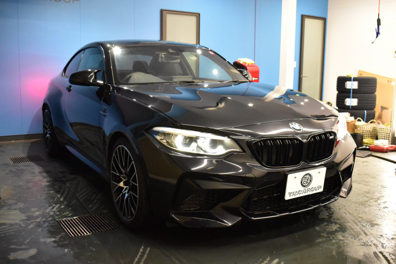 BMW Mシリーズ M2 ｺﾝﾍﾟﾃｨｼｮﾝ MDCT 7速DCT 型式変更後｢2U7230｣ 1ｵｰﾅｰ ﾊｰﾏﾝｶｰﾄﾞﾝ 専用410馬力ｴﾝｼﾞﾝ LEDﾍｯﾄﾞﾗｲﾄ&ﾃｰﾙ ﾋｰﾀｰ付黒革 ﾀｯﾁﾊﾟﾈﾙHDDﾅﾋﾞBｶﾒﾗ 19AW 衝突軽減B 車線逸脱＆歩行者警告 Mｼｰﾄﾍﾞﾙﾄ 2年保証