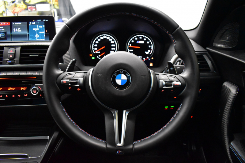 BMW Mシリーズ M2 ｺﾝﾍﾟﾃｨｼｮﾝ MDCT 7速DCT 型式変更後｢2U7230｣ 1ｵｰﾅｰ ﾊｰﾏﾝｶｰﾄﾞﾝ 専用410馬力ｴﾝｼﾞﾝ LEDﾍｯﾄﾞﾗｲﾄ&ﾃｰﾙ ﾋｰﾀｰ付黒革 ﾀｯﾁﾊﾟﾈﾙHDDﾅﾋﾞBｶﾒﾗ 19AW 衝突軽減B 車線逸脱＆歩行者警告 Mｼｰﾄﾍﾞﾙﾄ 2年保証