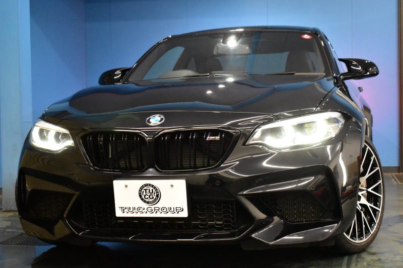 BMW Mシリーズ M2 ｺﾝﾍﾟﾃｨｼｮﾝ MDCT 7速DCT 型式変更後｢2U7230｣ 1ｵｰﾅｰ ﾊｰﾏﾝｶｰﾄﾞﾝ 専用410馬力ｴﾝｼﾞﾝ LEDﾍｯﾄﾞﾗｲﾄ&ﾃｰﾙ ﾋｰﾀｰ付黒革 ﾀｯﾁﾊﾟﾈﾙHDDﾅﾋﾞBｶﾒﾗ 19AW 衝突軽減B 車線逸脱＆歩行者警告 Mｼｰﾄﾍﾞﾙﾄ 2年保証