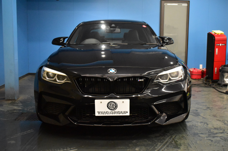 BMW Mシリーズ M2 ｺﾝﾍﾟﾃｨｼｮﾝ MDCT 7速DCT 型式変更後｢2U7230｣ 1ｵｰﾅｰ ﾊｰﾏﾝｶｰﾄﾞﾝ 専用410馬力ｴﾝｼﾞﾝ LEDﾍｯﾄﾞﾗｲﾄ&ﾃｰﾙ ﾋｰﾀｰ付黒革 ﾀｯﾁﾊﾟﾈﾙHDDﾅﾋﾞBｶﾒﾗ 19AW 衝突軽減B 車線逸脱＆歩行者警告 Mｼｰﾄﾍﾞﾙﾄ 2年保証