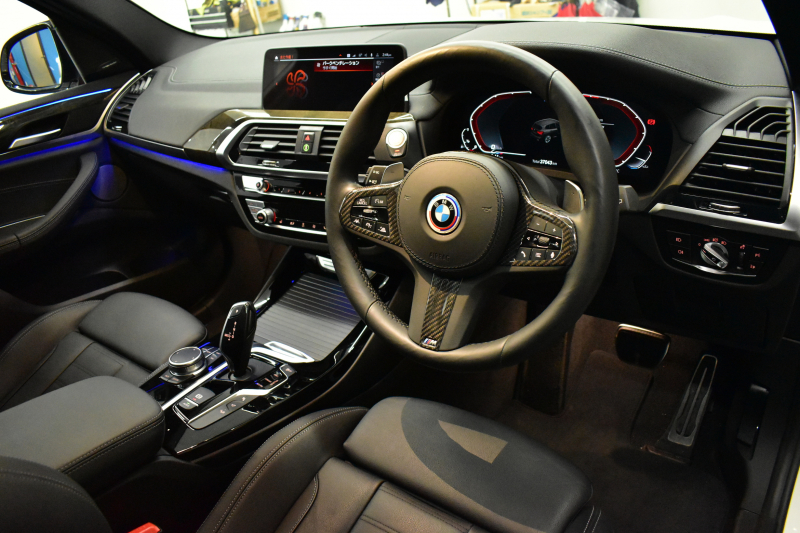 BMW X3 M40i ｾﾚｸﾄ&ﾊｲﾗｲﾝﾊﾟｯｹｰｼﾞ ﾊﾟﾉﾗﾏｻﾝﾙｰﾌ ﾗｲﾌﾞｺｸﾋﾟｯﾄ 可変Mｻｽ 全席ﾋｰﾀｰ付黒革 ﾊｰﾏﾝｶｰﾄﾞﾝ 21AW 追従ACC HUD ｽﾃｱﾘﾝｸﾞｻﾎﾟｰﾄ ﾀｯﾁﾊﾟﾈﾙﾅﾋﾞ ﾌﾙｾｸﾞ 全周囲ｶﾒﾗ3Dﾋﾞｭｰ LEDﾍｯﾄﾞﾗｲﾄ 電動Rｹﾞｰﾄ 2年保証