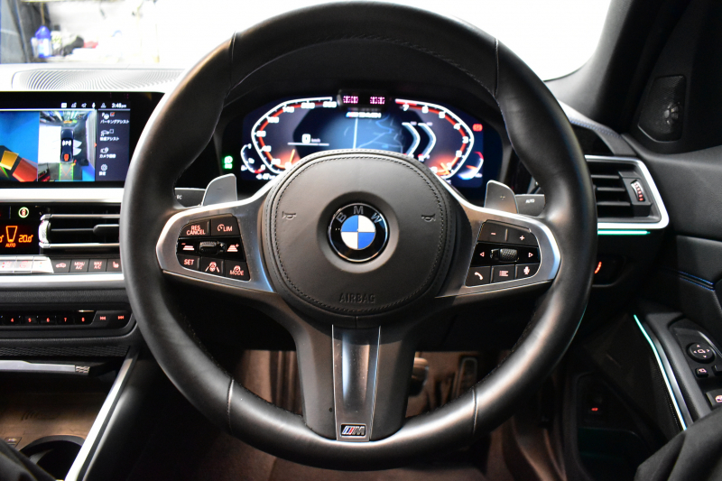 BMW 3シリーズ M340i Xﾄﾞﾗｲﾌﾞ ｲﾉﾍﾞｰｼｮﾝP ﾋｰﾀｰ付ﾌﾞﾗｯｸﾚｻﾞｰ ACC HUD ﾚｰｻﾞｰLEDﾗｲﾄ 可変Mｻｽ 19AW Mｽﾎﾟｰﾂﾌﾞﾚｰｷ&ﾃﾞﾌ ｼﾞｪｽﾁｬｰC付ﾀｯﾁﾊﾟﾈﾙﾅﾋﾞ全周囲ｶﾒﾗ ﾊｰﾏﾝｶｰﾄﾞﾝ 側面衝突&車線変更&逸脱警告 2年保証