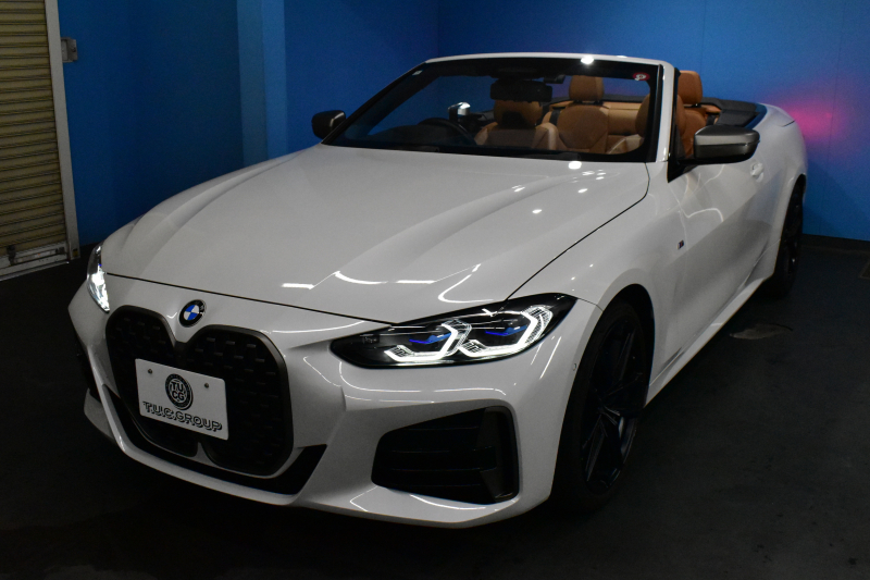 BMW 4シリーズ M440i xDriveｶﾌﾞﾘｵﾚ ｺﾝﾌｫｰﾄP ﾋｰﾀｰ付茶革 全周囲ｶﾒﾗ ﾋﾟｱﾉﾌﾞﾗｯｸｲﾝﾃﾘｱﾄﾘﾑ ｴｱｶﾗｰ ﾚｰｻﾞｰLEDﾍｯﾄﾞﾗｲﾄ HUD Mｽﾎﾟｰﾂﾃﾞﾌ&ﾌﾞﾚｰｷ 可変Mｻｽ ﾗｲﾌﾞｺｯｸﾋﾟｯﾄﾀｯﾁﾊﾟﾈﾙﾅﾋﾞ LCW Apple Car Play ﾌﾙｾｸﾞ harman/kardon 19AW 2年保証