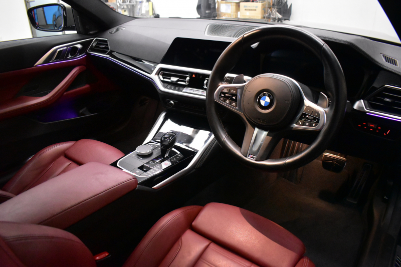 BMW 4シリーズ M440i xDriveｸｰﾍﾟ ｻﾝﾙｰﾌ ｲﾉﾍﾞｰｼｮﾝ&ｺﾝﾌｫｰﾄP  ﾋｰﾀｰ付赤革 ﾚｰｻﾞｰLEDﾍｯﾄﾞﾗｲﾄ ACC HUD Mｽﾎﾟｰﾂﾃﾞﾌ&ﾌﾞﾚｰｷ 可変Mｻｽ ﾗｲﾌﾞｺｯｸﾋﾟｯﾄ全周囲ｶﾒﾗ Pｱｼｽﾄ LCW Apple Car Play ﾌﾙｾｸﾞ harman/kardon 19AW 2年保証