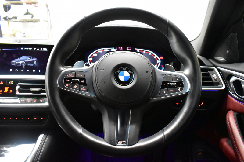 BMW 4シリーズ M440i xDriveｸｰﾍﾟ ｻﾝﾙｰﾌ ｲﾉﾍﾞｰｼｮﾝ&ｺﾝﾌｫｰﾄP  ﾋｰﾀｰ付赤革 ﾚｰｻﾞｰLEDﾍｯﾄﾞﾗｲﾄ ACC HUD Mｽﾎﾟｰﾂﾃﾞﾌ&ﾌﾞﾚｰｷ 可変Mｻｽ ﾗｲﾌﾞｺｯｸﾋﾟｯﾄ全周囲ｶﾒﾗ Pｱｼｽﾄ LCW Apple Car Play ﾌﾙｾｸﾞ harman/kardon 19AW 2年保証