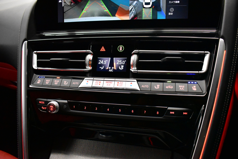 BMW 8シリーズ 840d Xﾄﾞﾗｲﾌﾞ ｸﾞﾗﾝｸｰﾍﾟ Mｽﾎﾟｰﾂ 4WD MﾃｸﾆｯｸｽﾎﾟｰﾂP ﾊﾟﾉﾗﾏｶﾞﾗｽｻﾝﾙｰﾌ ﾚｰｻﾞｰLED ACC HUD 全席ﾋｰﾀｰ付赤＆黒革 前席ﾍﾞﾝﾁﾚｰｼｮﾝ 20AW ﾊｰﾏﾝｶｰﾄﾞﾝ ｲﾝﾃﾘｾｰﾌ ﾗｲﾌﾞｺｯｸﾋﾟｯﾄ ｼﾞｪｽﾁｬｰC対応ﾀｯﾁﾊﾟﾈﾙﾅﾋﾞ3Dﾋﾞｭｰ 2年保証