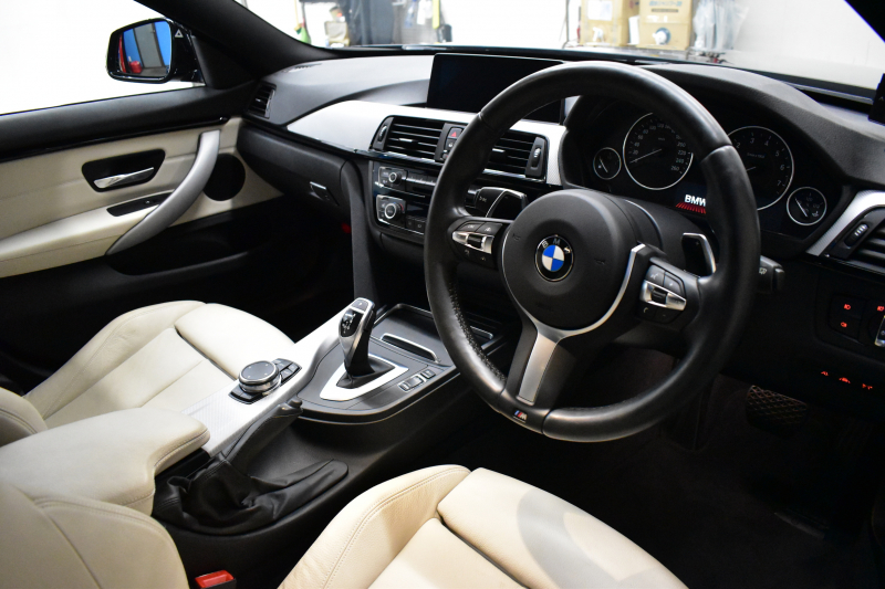 BMW 4シリーズ 420iｸﾞﾗﾝｸｰﾍﾟ Mｽﾎﾟｰﾂ ﾌｧｽﾄﾄﾗｯｸP 可変Mｻｽ ﾋｰﾀｰ付白革 追従ACC LEDﾍｯﾄﾞﾗｲﾄ 19AW Mｽﾎﾟｰﾂﾌﾞﾚｰｷ 車線変更&逸脱&歩行者警告 衝突軽減ﾌﾞﾚｰｷ  ﾀｯﾁﾊﾟｯﾄﾞ付iﾄﾞﾗｲﾌﾞHDDﾅﾋﾞ Bｶﾒﾗ ﾘｱPDC ﾊﾟﾄﾞﾙｼﾌﾄ 電動ﾘｱｹﾞｰﾄ ｽﾏｰﾄｷｰ 2年保証