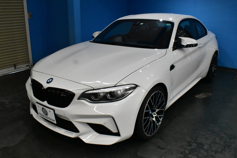 BMW Mシリーズ M2 ｺﾝﾍﾟﾃｨｼｮﾝ MDCT 7速DCT LCI後期  ﾊｰﾏﾝｶｰﾄﾞﾝ 専用410馬力ｴﾝｼﾞﾝ LEDﾍｯﾄﾞﾗｲﾄ&ﾃｰﾙ ﾋｰﾀｰ付黒革 ﾀｯﾁﾊﾟﾈﾙHDDﾅﾋﾞBｶﾒﾗ 19AW 衝突軽減ﾌﾞﾚｰｷ 車線逸脱＆歩行者警告  Mｼｰﾄﾍﾞﾙﾄ 2年保証