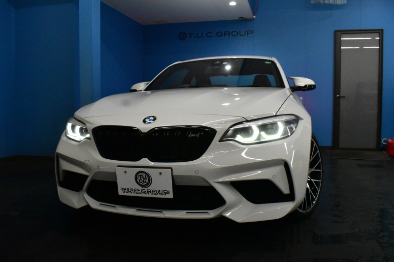 BMW Mシリーズ M2 ｺﾝﾍﾟﾃｨｼｮﾝ MDCT 7速DCT LCI後期  ﾊｰﾏﾝｶｰﾄﾞﾝ 専用410馬力ｴﾝｼﾞﾝ LEDﾍｯﾄﾞﾗｲﾄ&ﾃｰﾙ ﾋｰﾀｰ付黒革 ﾀｯﾁﾊﾟﾈﾙHDDﾅﾋﾞBｶﾒﾗ 19AW 衝突軽減ﾌﾞﾚｰｷ 車線逸脱＆歩行者警告  Mｼｰﾄﾍﾞﾙﾄ 2年保証