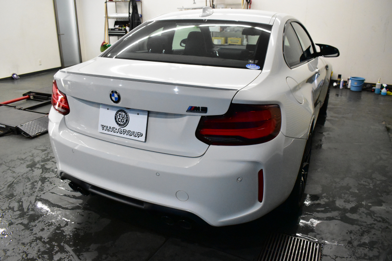 BMW Mシリーズ M2 ｺﾝﾍﾟﾃｨｼｮﾝ MDCT 7速DCT LCI後期  ﾊｰﾏﾝｶｰﾄﾞﾝ 専用410馬力ｴﾝｼﾞﾝ LEDﾍｯﾄﾞﾗｲﾄ&ﾃｰﾙ ﾋｰﾀｰ付黒革 ﾀｯﾁﾊﾟﾈﾙHDDﾅﾋﾞBｶﾒﾗ 19AW 衝突軽減ﾌﾞﾚｰｷ 車線逸脱＆歩行者警告  Mｼｰﾄﾍﾞﾙﾄ 2年保証