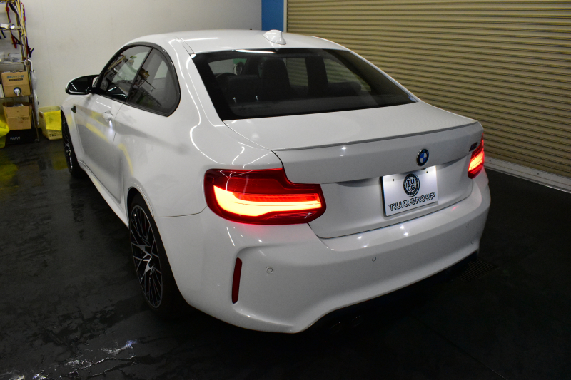 BMW Mシリーズ M2 ｺﾝﾍﾟﾃｨｼｮﾝ MDCT 7速DCT LCI後期  ﾊｰﾏﾝｶｰﾄﾞﾝ 専用410馬力ｴﾝｼﾞﾝ LEDﾍｯﾄﾞﾗｲﾄ&ﾃｰﾙ ﾋｰﾀｰ付黒革 ﾀｯﾁﾊﾟﾈﾙHDDﾅﾋﾞBｶﾒﾗ 19AW 衝突軽減ﾌﾞﾚｰｷ 車線逸脱＆歩行者警告  Mｼｰﾄﾍﾞﾙﾄ 2年保証
