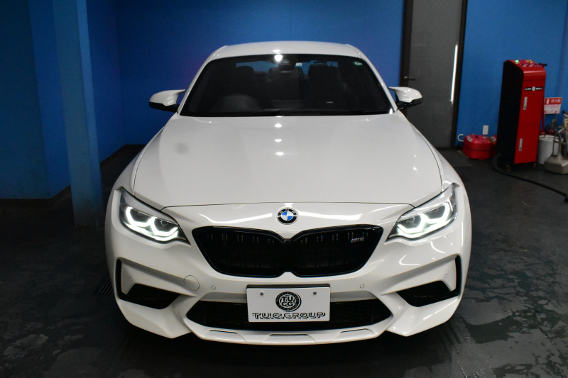 BMW Mシリーズ M2 ｺﾝﾍﾟﾃｨｼｮﾝ MDCT 7速DCT LCI後期  ﾊｰﾏﾝｶｰﾄﾞﾝ 専用410馬力ｴﾝｼﾞﾝ LEDﾍｯﾄﾞﾗｲﾄ&ﾃｰﾙ ﾋｰﾀｰ付黒革 ﾀｯﾁﾊﾟﾈﾙHDDﾅﾋﾞBｶﾒﾗ 19AW 衝突軽減ﾌﾞﾚｰｷ 車線逸脱＆歩行者警告  Mｼｰﾄﾍﾞﾙﾄ 2年保証