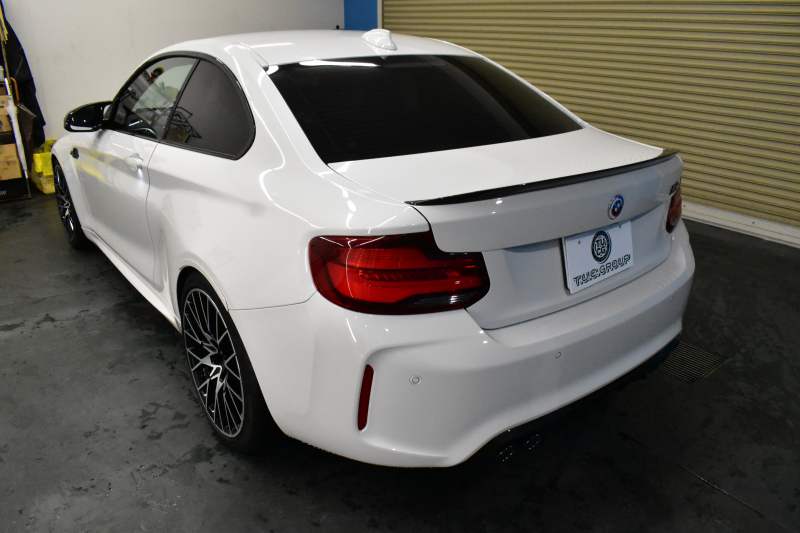 BMW Mシリーズ M2 ｺﾝﾍﾟﾃｨｼｮﾝ MDCT 7速DCT LCI後期  ﾊｰﾏﾝｶｰﾄﾞﾝ 専用410馬力ｴﾝｼﾞﾝ LEDﾍｯﾄﾞﾗｲﾄ&ﾃｰﾙ ﾋｰﾀｰ付黒革 ｱｲﾊﾞｯﾊﾀﾞｳﾝｻｽ ｶｰﾎﾞﾝFﾘｯﾌﾟ&ﾄﾗﾝｸｽﾎﾟｲﾗｰ&Rﾃﾞｨﾌｭｰｻﾞｰ ﾀｯﾁﾊﾟﾈﾙHDDﾅﾋﾞBｶﾒﾗ 19AW 衝突軽減B 車線逸脱＆歩行者警告 Mｼｰﾄﾍﾞﾙﾄ 2年保証